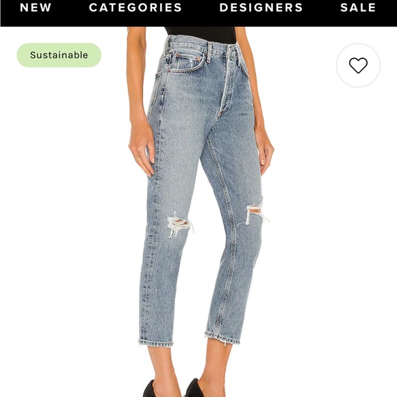 Agolde Riley High Rise Straight - Picture 4 of 4